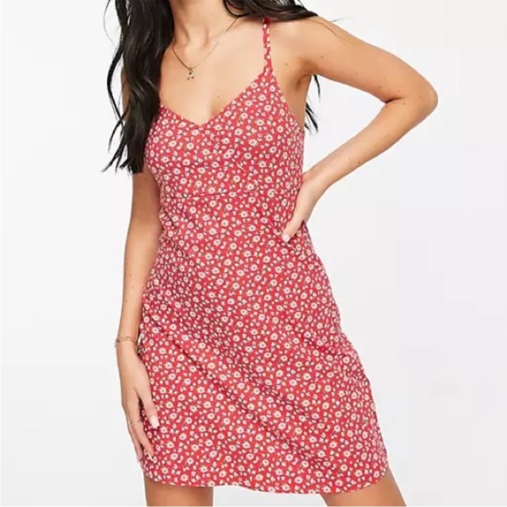 Hollister Floral Sleeveless Mini Dress